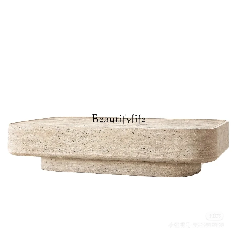 Wabi Sand Wind Natural Travertine Coffee Table Living Room Home Creative Art Light Luxury
Wabi Sand Wind Natural Travertine Coffee Table Living Room Home Creative Art Light Luxury