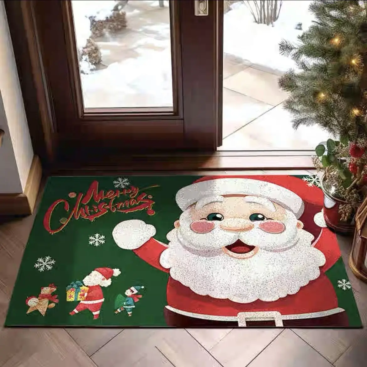 Christmas Entrance Wire Loop Doormat Anti-Slip PVC Santa Claus Floor Mats For Entryway Porch Hallway Christmas Day Home Decorati
Christmas Entrance Wire Loop Doormat Anti-Slip PVC Santa Claus Floor Mats For Entryway Porch Hallway Christmas Day Home Decorati