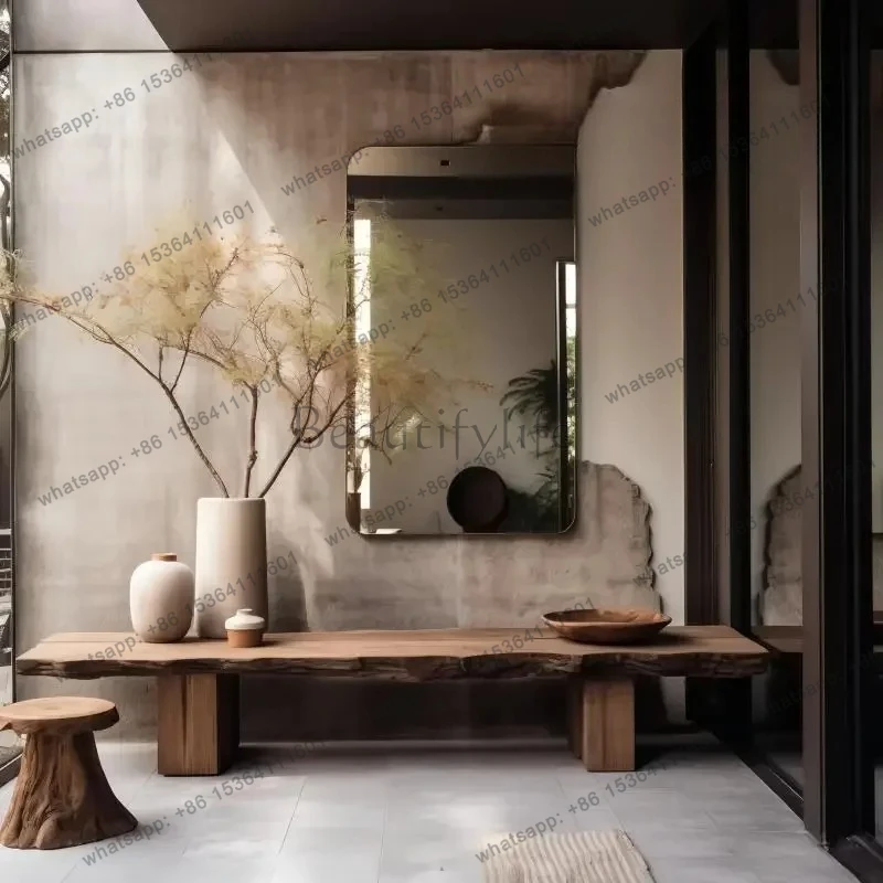 12Medieval entrance table Solid wood table Opposite the entrance Modern simple end view table
12Medieval entrance table Solid wood table Opposite the entrance Modern simple end view table