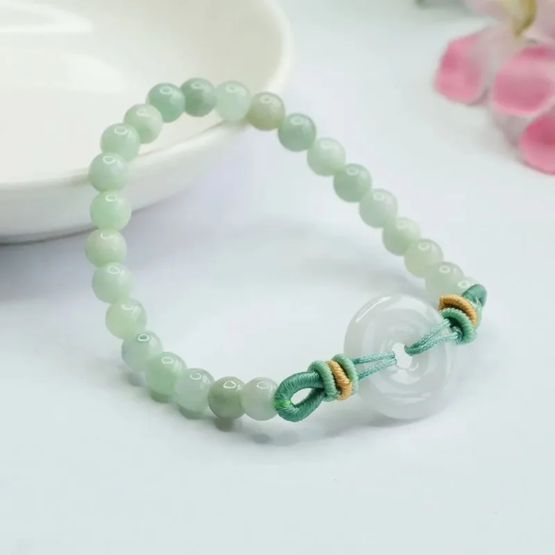 Natural Myanmar Jadeite Bracelet Peace Buckle Jade Beads String Exquisite Fashion Jewelry Lucky Charms for Men and Women Gifts
Natural Myanmar Jadeite Bracelet Peace Buckle Jade Beads String Exquisite Fashion Jewelry Lucky Charms for Men and Women Gifts