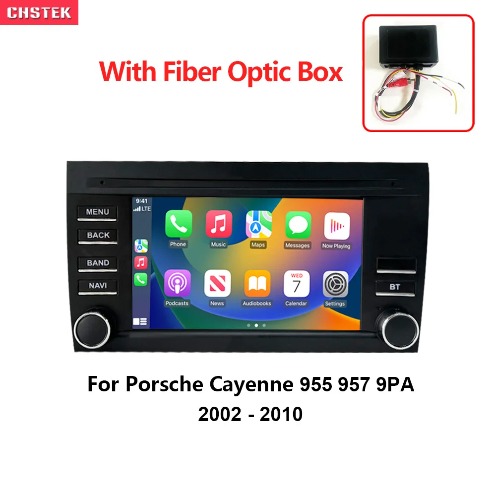 CHSTEK Car Radio Android 13 Carplay For Porsche Cayenne 9PA 955 957 2002-2010 Bluetooth 12+256G Navigation WIFI 4G Auto Stereo
CHSTEK Car Radio Android 13 Carplay For Porsche Cayenne 9PA 955 957 2002-2010 Bluetooth 12+256G Navigation WIFI 4G Auto Stereo