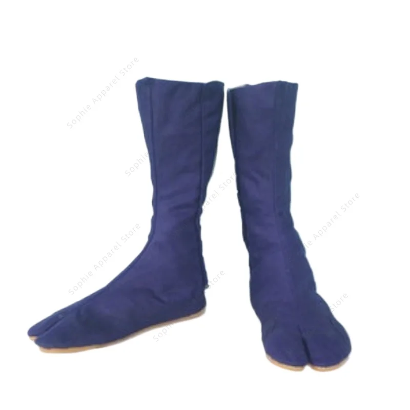 Японские ботинки таби, обувь ниндзя, мужские и женские синие парусиновые ботинки с раздельным носком, маркаби, уличные походные кроссовки, обувь для косплея
Японские ботинки таби, обувь ниндзя, мужские и женские синие парусиновые ботинки с раздельным носком, маркаби, уличные походные кроссовки, обувь для косплея