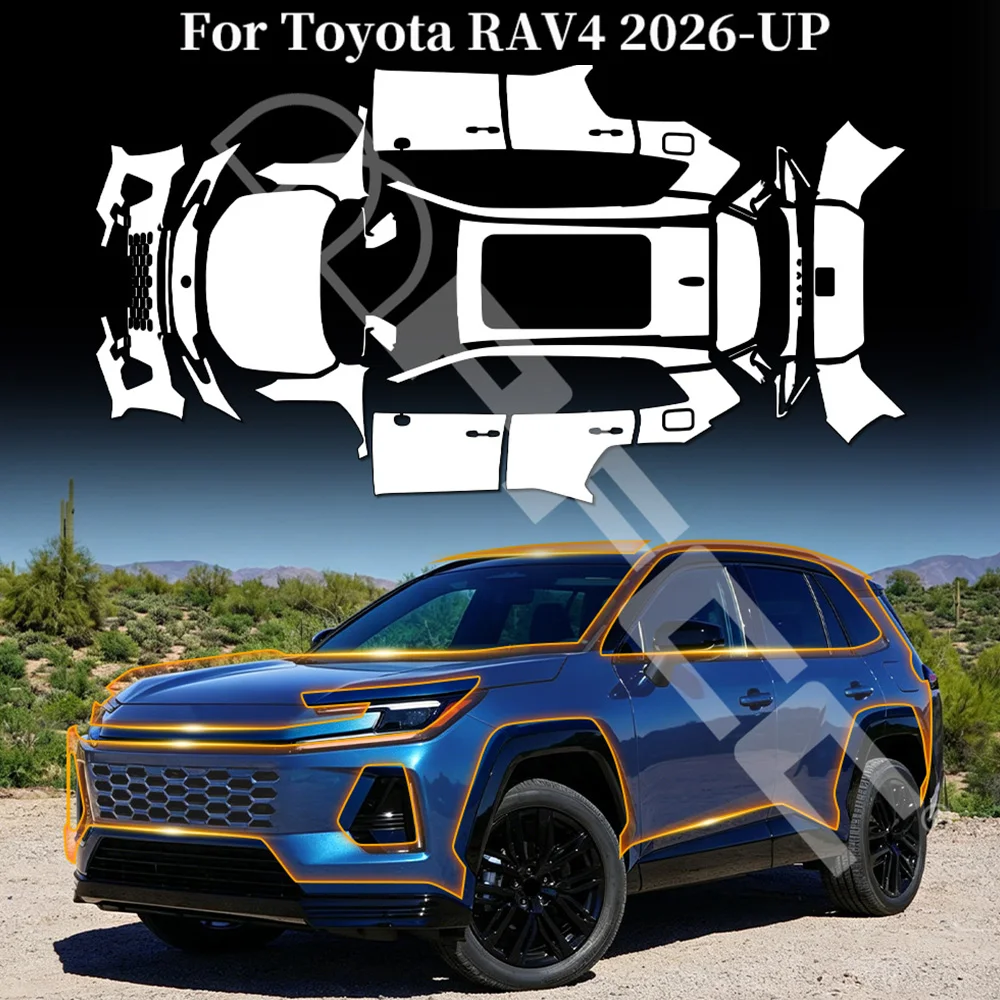 For Toyota RAV4 2026 2027 Pre-cut Paint Protection Film Anti-scratch Car Body Clear TPU PPF Resistant Repairable Car Accessories
For Toyota RAV4 2026 2027 Pre-cut Paint Protection Film Anti-scratch Car Body Clear TPU PPF Resistant Repairable Car Accessories