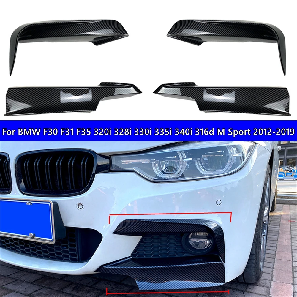 Front Bumper Splitter Trim Kit Fog Light Lamp Cover Canards For BMW F30 F31 F35 320i 328i 330i 335i 340i 316d M Sport 2012-2019
Front Bumper Splitter Trim Kit Fog Light Lamp Cover Canards For BMW F30 F31 F35 320i 328i 330i 335i 340i 316d M Sport 2012-2019