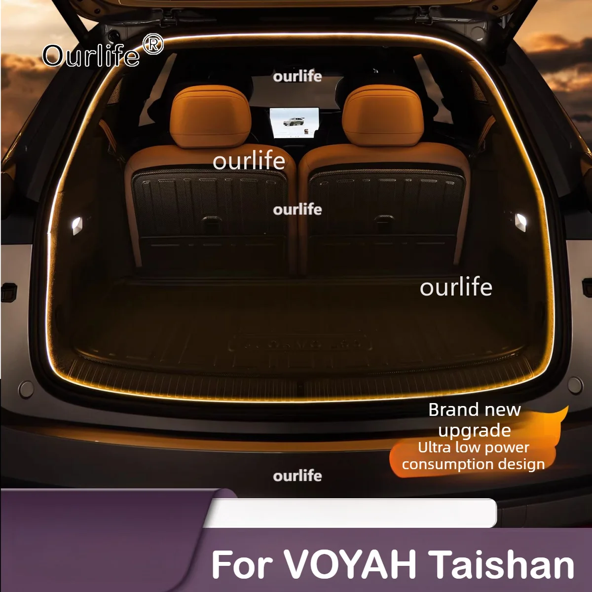 For VOYAH Taishan 2026 2027 Rear Trunk LED Light Bar Strip Trunk Interior Brightening Decorative Lamp Strip Accessories
For VOYAH Taishan 2026 2027 Rear Trunk LED Light Bar Strip Trunk Interior Brightening Decorative Lamp Strip Accessories