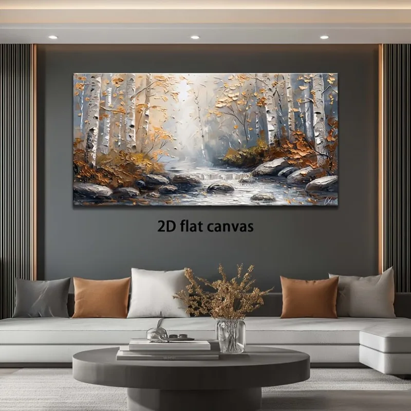 Canvas Wall Art Birch Stream Modern Abstract Painting Frameless Picture Living Room Bedroom Office Home Decor High Quality Print
Canvas Wall Art Birch Stream Modern Abstract Painting Frameless Picture Living Room Bedroom Office Home Decor High Quality Print