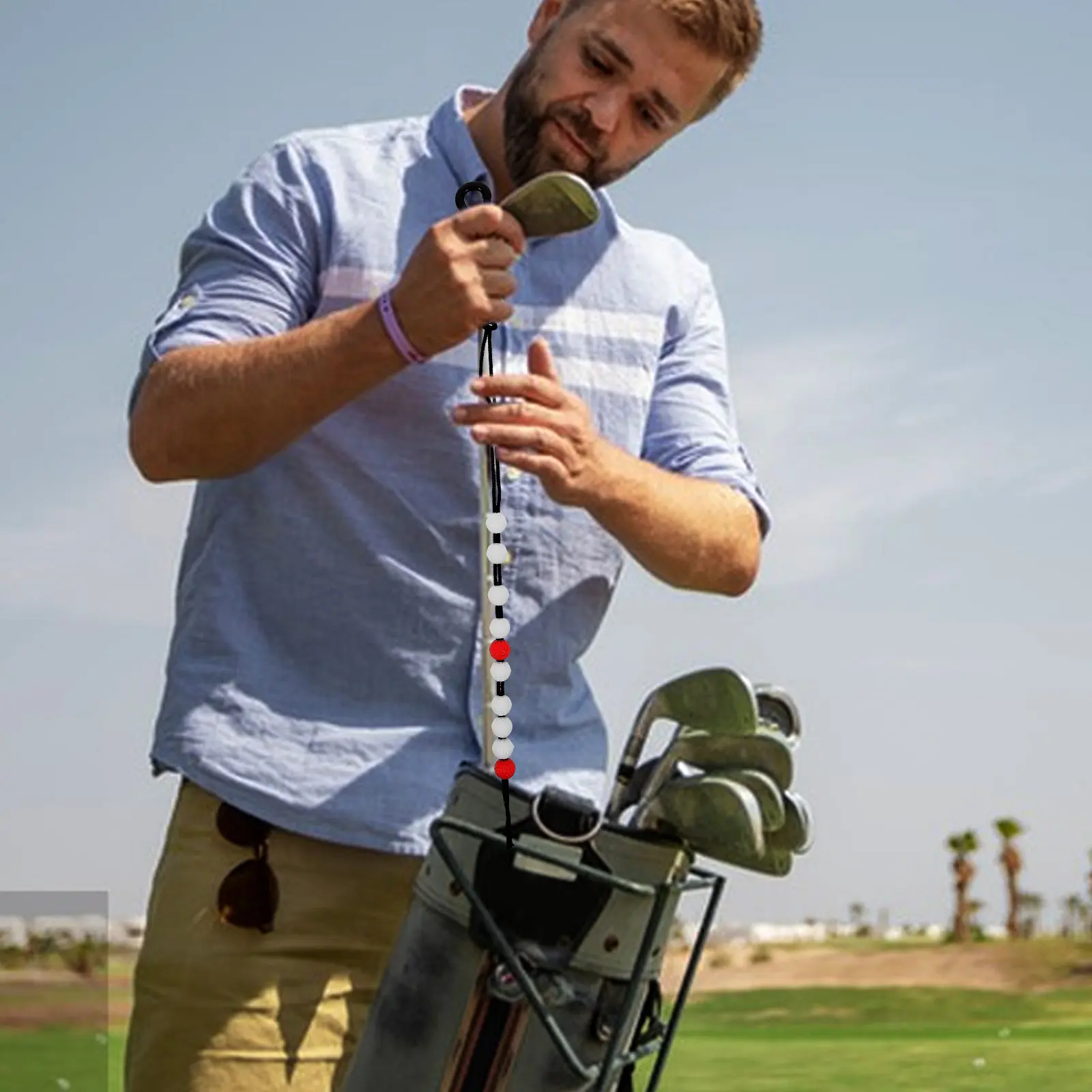 Golf Stroke Counter Beaded Score Keeper for Golfers Portable Lightweight Plastic and Cloth Design Easy to Attach to Gloves
Golf Stroke Counter Beaded Score Keeper for Golfers Portable Lightweight Plastic and Cloth Design Easy to Attach to Gloves