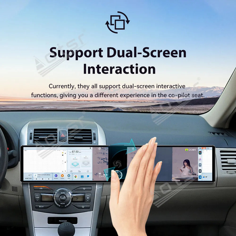 12.3" Dual Screen For Toyota Corolla 2007 -2013 Car Android 13.0 Carplay GPS Navigation Multimedia Player Stereo Head Unit
12.3" Dual Screen For Toyota Corolla 2007 -2013 Car Android 13.0 Carplay GPS Navigation Multimedia Player Stereo Head Unit