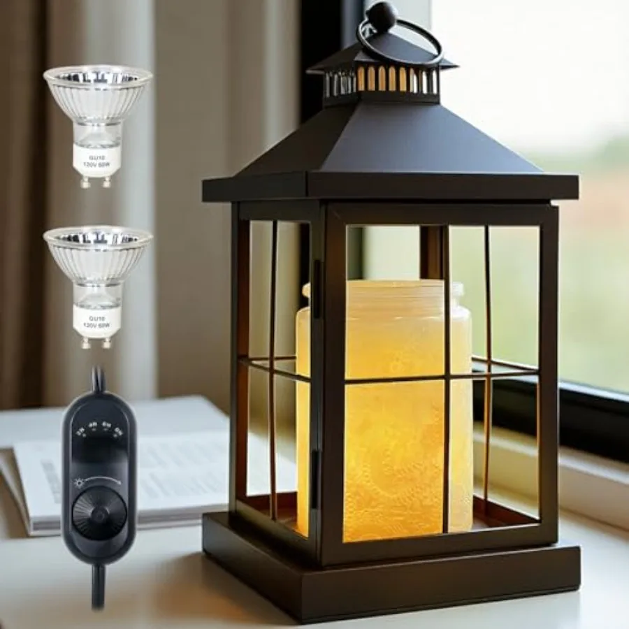 Candle Warmer Lamp with Timer, Lantern Warmer Compatible with 3 Wick Candles, Vintage Dimmable Lamp Candle Warmer Lantern Decor
Candle Warmer Lamp with Timer, Lantern Warmer Compatible with 3 Wick Candles, Vintage Dimmable Lamp Candle Warmer Lantern Decor