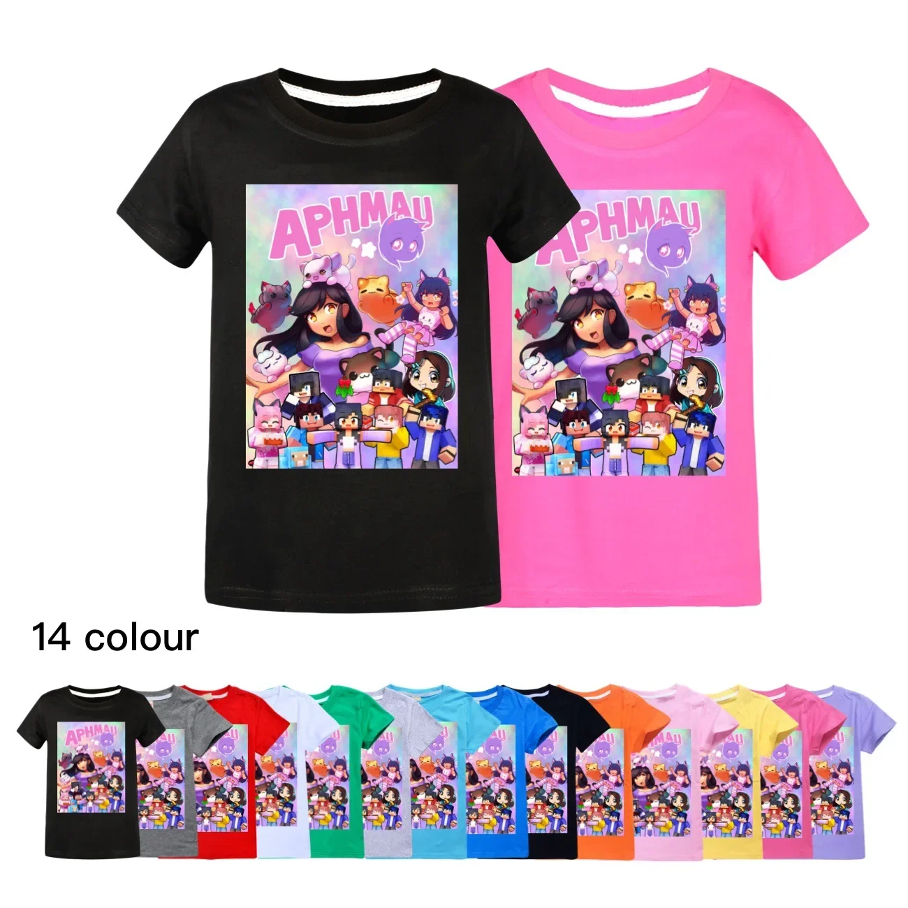 New APHMAU CAT TSHIRT Kids 2024 Summer Clothes Baby Girls Cartoon T-shirt Toddler Boys Short Sleeve Tops Children Funny Clothing
New APHMAU CAT TSHIRT Kids 2024 Summer Clothes Baby Girls Cartoon T-shirt Toddler Boys Short Sleeve Tops Children Funny Clothing
