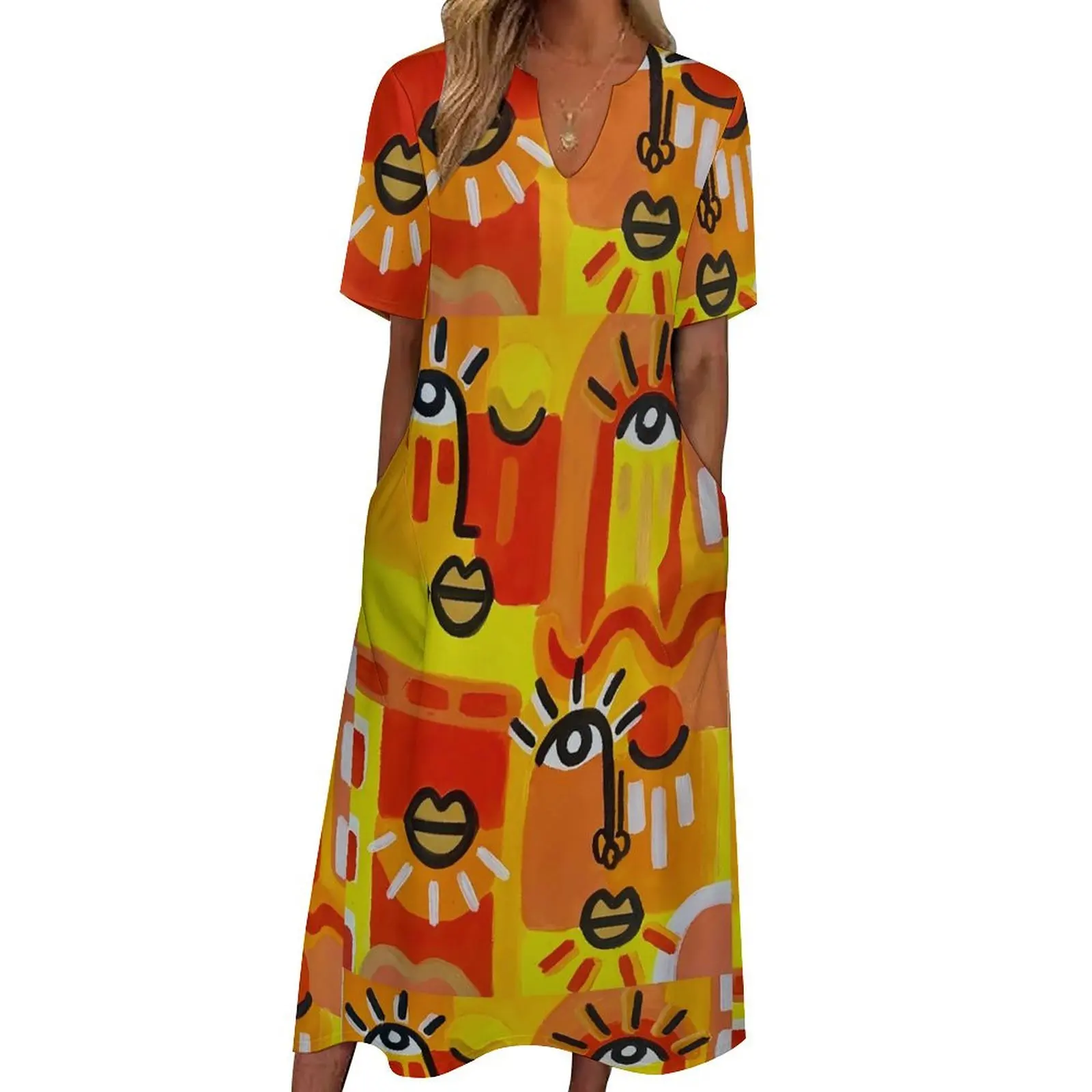 Abstract Lady Face Dress Summer Colorful Art Aesthetic Boho Beach Long Dresses Ladies Pattern Elegant Maxi Dress Big Size 5XL
Abstract Lady Face Dress Summer Colorful Art Aesthetic Boho Beach Long Dresses Ladies Pattern Elegant Maxi Dress Big Size 5XL