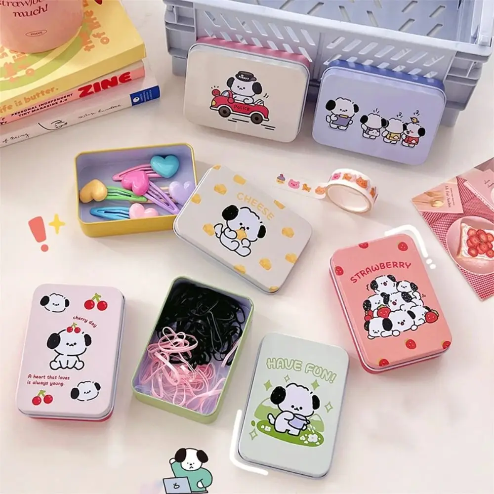 Cute Cartoon Tinplate Box Rectangular Metal Storage Box Puppy Pattern Mini Small Box Decoration Jewelry
Cute Cartoon Tinplate Box Rectangular Metal Storage Box Puppy Pattern Mini Small Box Decoration Jewelry