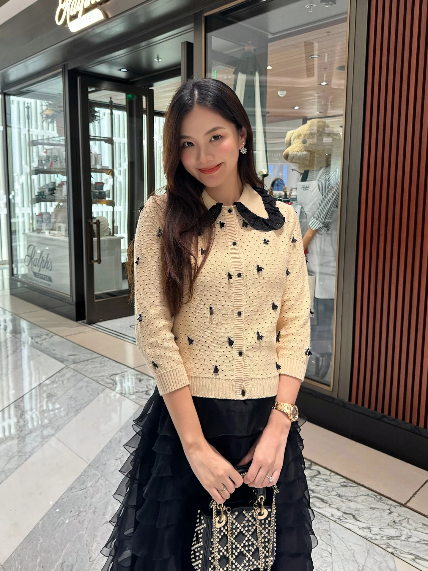 Linyei Winter New Handmade Beaded Lace Collar Thousand Gold Wind Anti-Aging Long Sve Knitted Open Cardigan Top Women
Linyei Winter New Handmade Beaded Lace Collar Thousand Gold Wind Anti-Aging Long Sve Knitted Open Cardigan Top Women