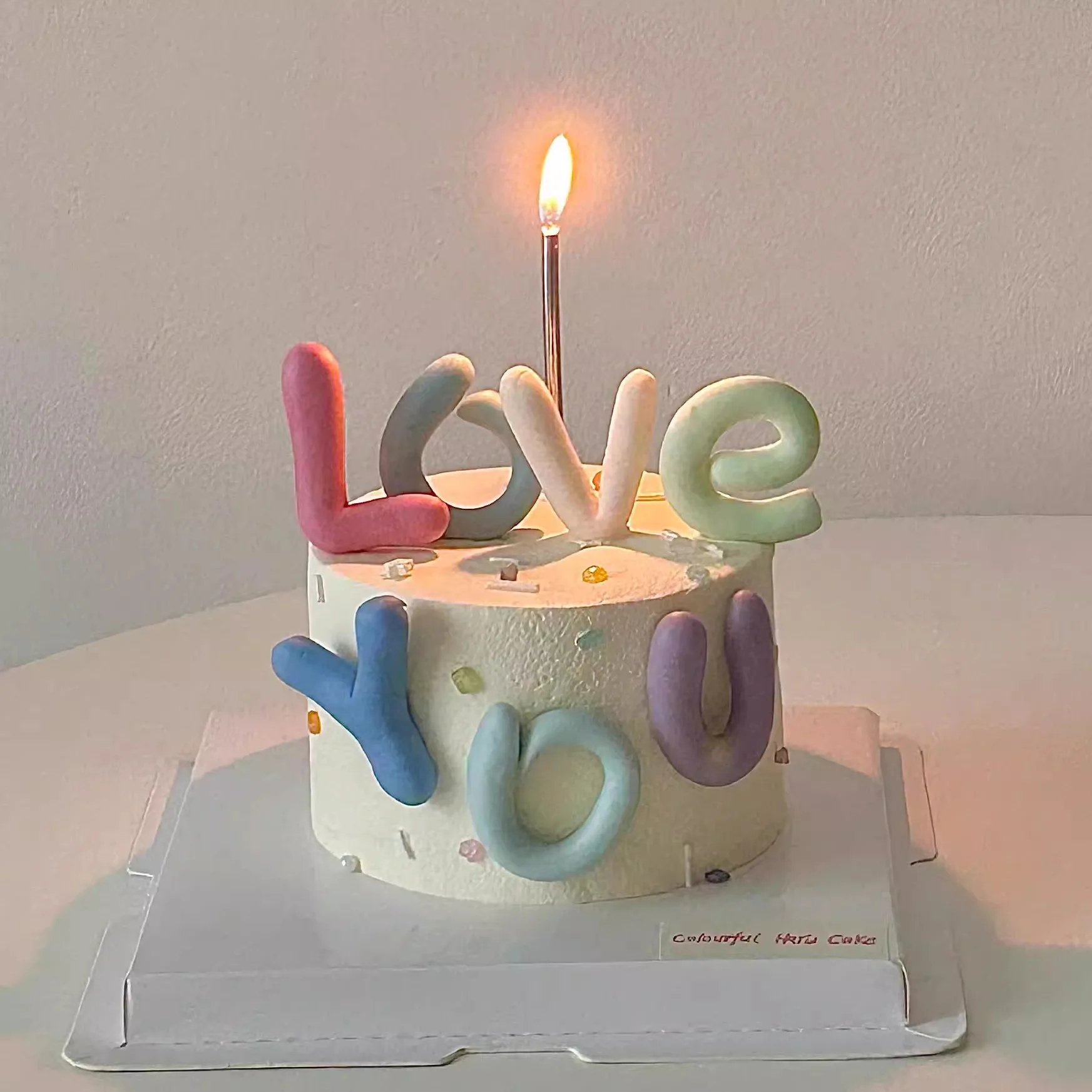 Soft Rubber Letter "love You" Cake Decoration Plugin, Minimalist Colorful Cake Dessert Atmosphere Plugin, Card Insert
Soft Rubber Letter "love You" Cake Decoration Plugin, Minimalist Colorful Cake Dessert Atmosphere Plugin, Card Insert