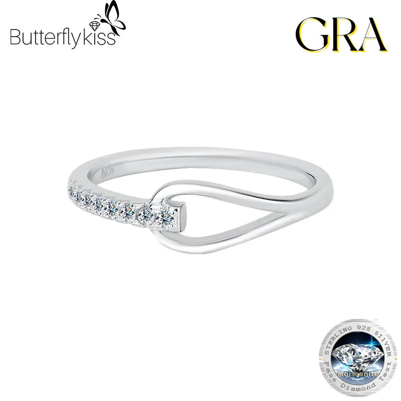 Butterflykiss Heart Linked Full Moissanite Ring S925 Sterling Silver Minimalist Row Diamond Jewelry Trendy Women's Romantic Gift
Butterflykiss Heart Linked Full Moissanite Ring S925 Sterling Silver Minimalist Row Diamond Jewelry Trendy Women's Romantic Gift
