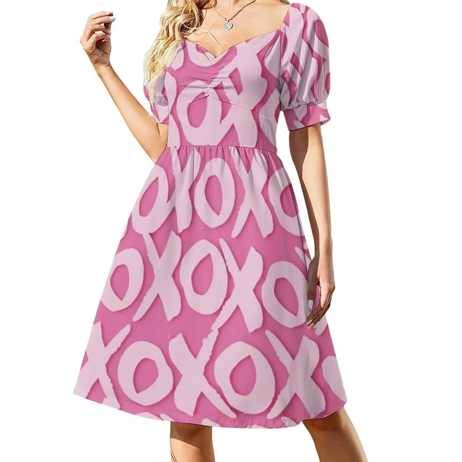 Kisses And Hugs Pattern Short-Sleeved Dress Party dresses for women cocktail dresses
Kisses And Hugs Pattern Short-Sleeved Dress Party dresses for women cocktail dresses