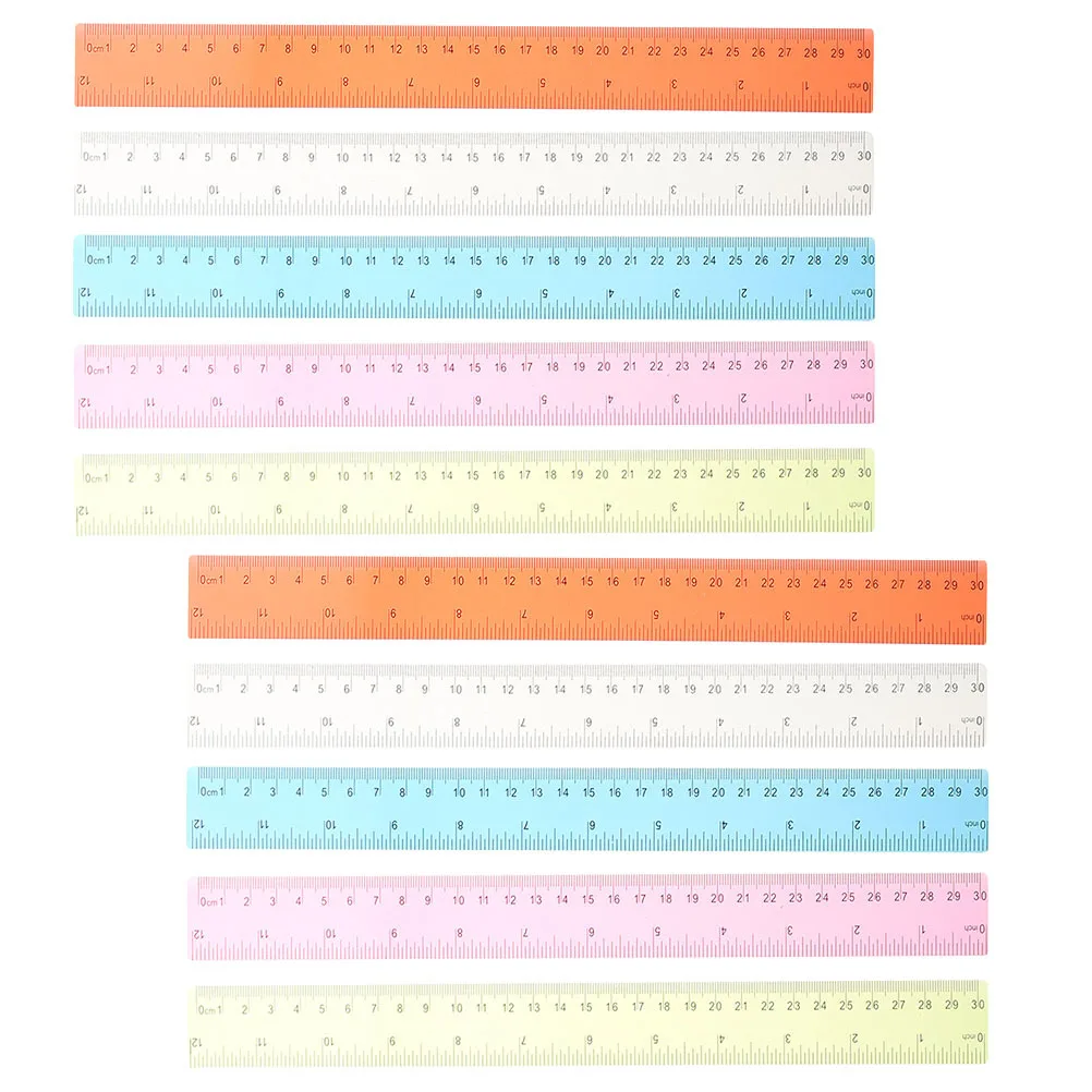 10Pcs Colorful Rulers Convenient Measuring Tools for Readers Writers Graduates Students Rulers Ruler Ruler Student Accessory 
10Pcs Colorful Rulers Convenient Measuring Tools for Readers Writers Graduates Students Rulers Ruler Ruler Student Accessory