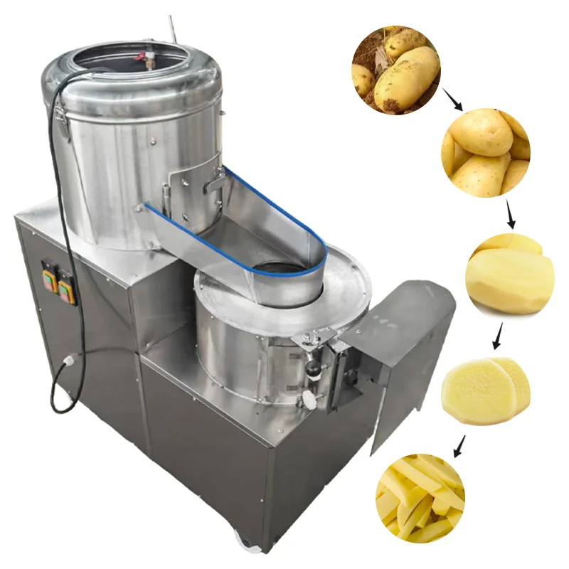 Potato Cutting Machine Potato Slicer Washing Potato Peeler Peeling Machine
Potato Cutting Machine Potato Slicer Washing Potato Peeler Peeling Machine