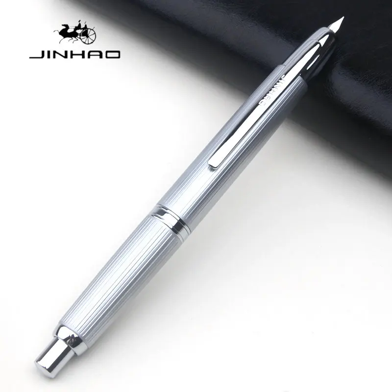 Рекламная перьевая ручка JINHAO 10, серебряное перо EF/F в полоску, высокое качество с конвертером, канцелярские принадлежности, офисные школьные принадлежности, щелчка
Рекламная перьевая ручка JINHAO 10, серебряное перо EF/F в полоску, высокое качество с конвертером, канцелярские принадлежности, офисные школьные принадлежности, щелчка