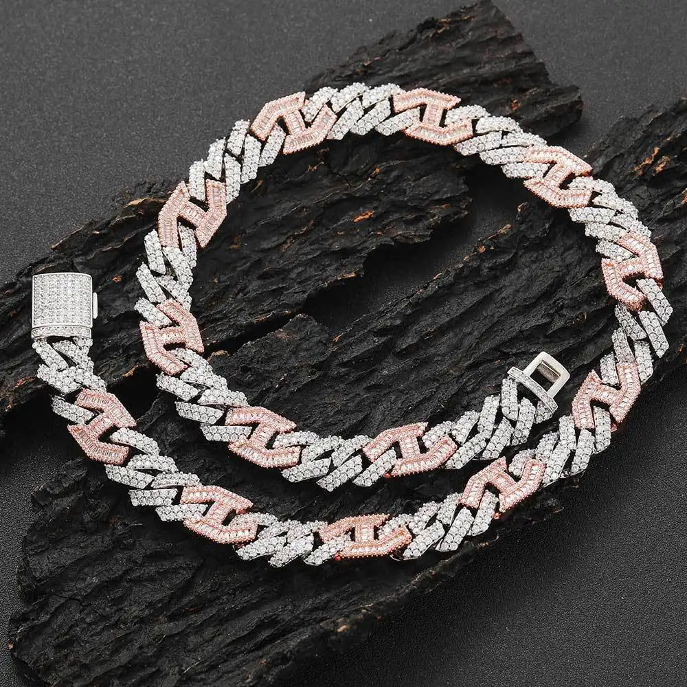 Ice Cuban Chain Hip Hop Men's 15mm Three To One Pig Nose Flip Buckle Double Row Zircon Rhombus Cuba
Ice Cuban Chain Hip Hop Men's 15mm Three To One Pig Nose Flip Buckle Double Row Zircon Rhombus Cuba