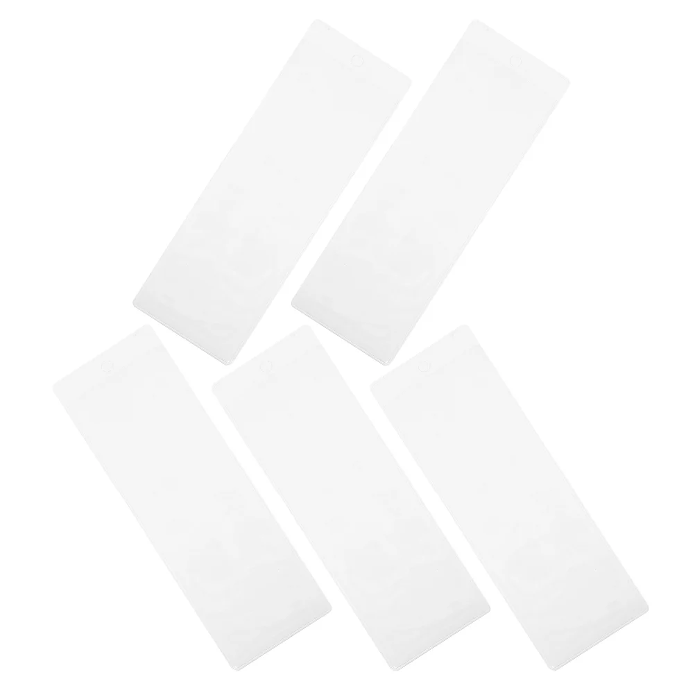 5pcs Bookmark Cover Clear Plastic Lightweight Waterproof Transparent Storage Sleeve Photo Booth Film Student Supplies
5pcs Bookmark Cover Clear Plastic Lightweight Waterproof Transparent Storage Sleeve Photo Booth Film Student Supplies