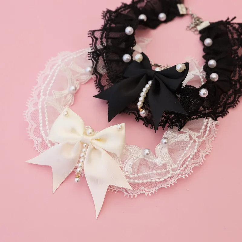 Pet Necklaces, Cute Cat and Dog Styles, Lace Pearl Bows, Spring and Summer Breathable Princess-style Decorations
Pet Necklaces, Cute Cat and Dog Styles, Lace Pearl Bows, Spring and Summer Breathable Princess-style Decorations