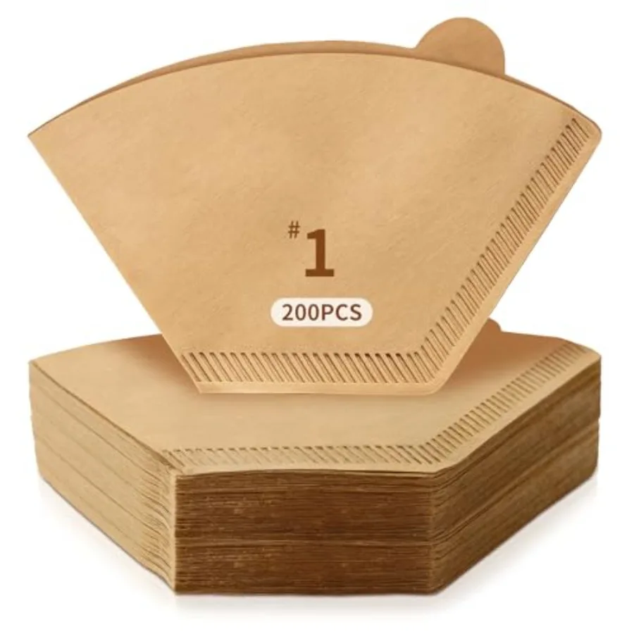 200 Count Coffee Filters #1, Disposable Coffee Filters, U Shape Natural Unbleached Coffee Paper Filter for Pour Over and Drip C
200 Count Coffee Filters #1, Disposable Coffee Filters, U Shape Natural Unbleached Coffee Paper Filter for Pour Over and Drip C
