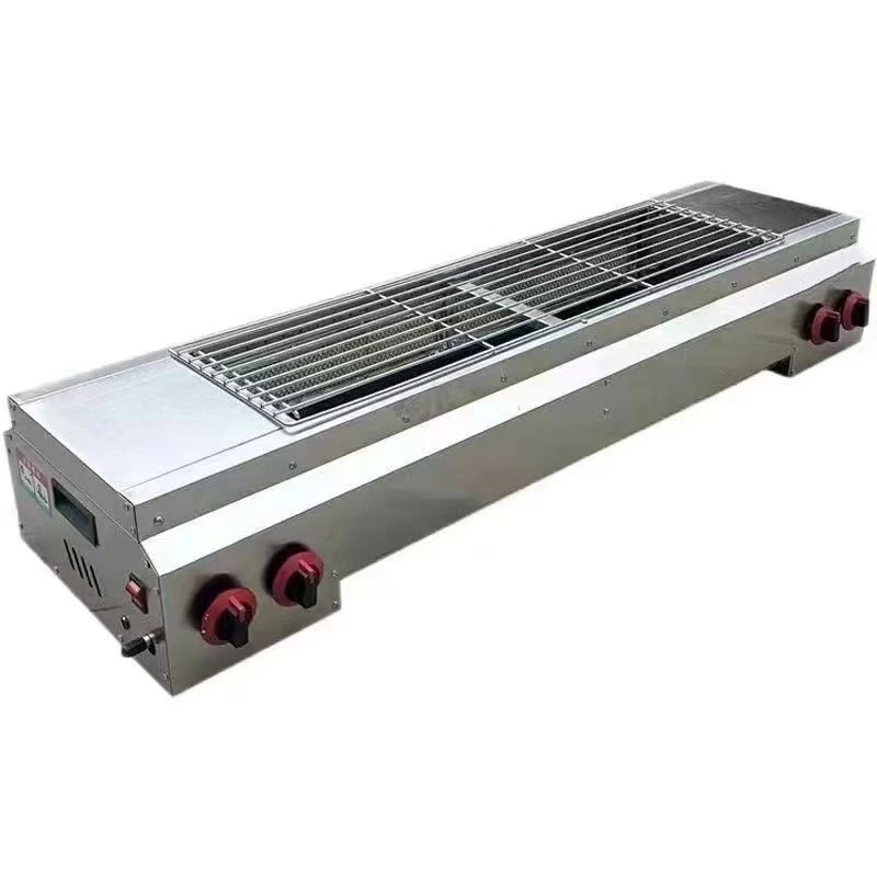 Уличный бездымный гриль для барбекю, коммерческий настольный газовый гриль на сжиженном газе
Уличный бездымный гриль для барбекю, коммерческий настольный газовый гриль на сжиженном газе