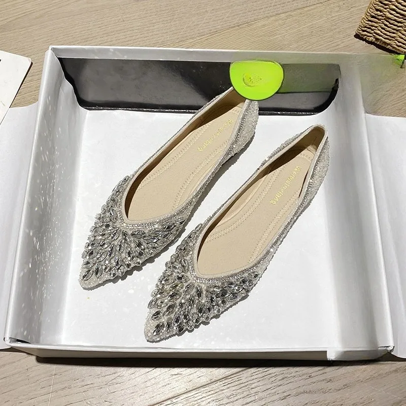 Women's Shoes French Ballet Flats Luxury Pointed Loafers Designer Shoes for Women Spring Comfortable Banquet Shoes Zapatos Mujer
Women's Shoes French Ballet Flats Luxury Pointed Loafers Designer Shoes for Women Spring Comfortable Banquet Shoes Zapatos Mujer