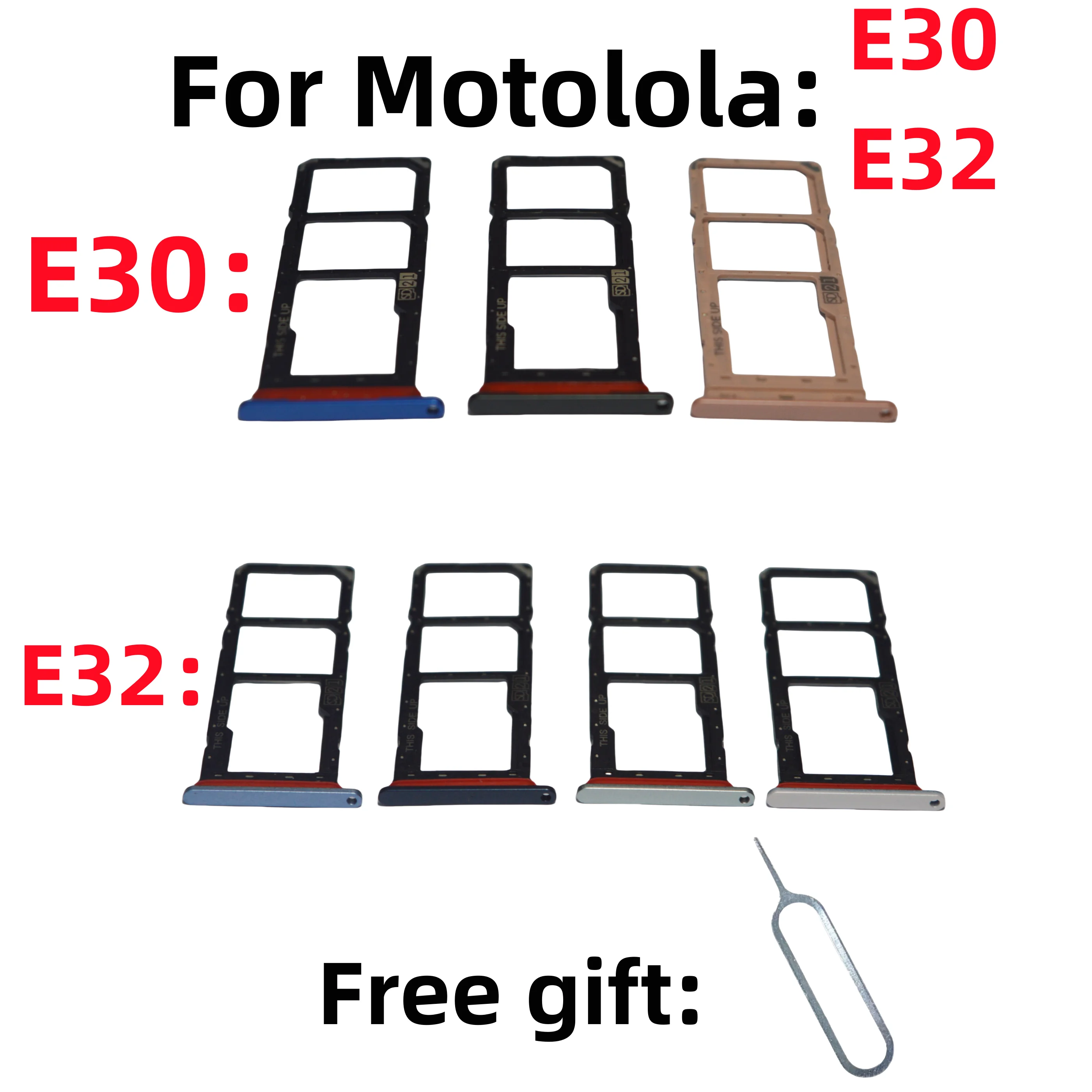 SIM Card Adapter Tray chip slot drawer Holder For Motolola Moto E30 E32 XT2227-2/1/3/4 XT2159-1/2/3/4 sim card tray holder slot
SIM Card Adapter Tray chip slot drawer Holder For Motolola Moto E30 E32 XT2227-2/1/3/4 XT2159-1/2/3/4 sim card tray holder slot