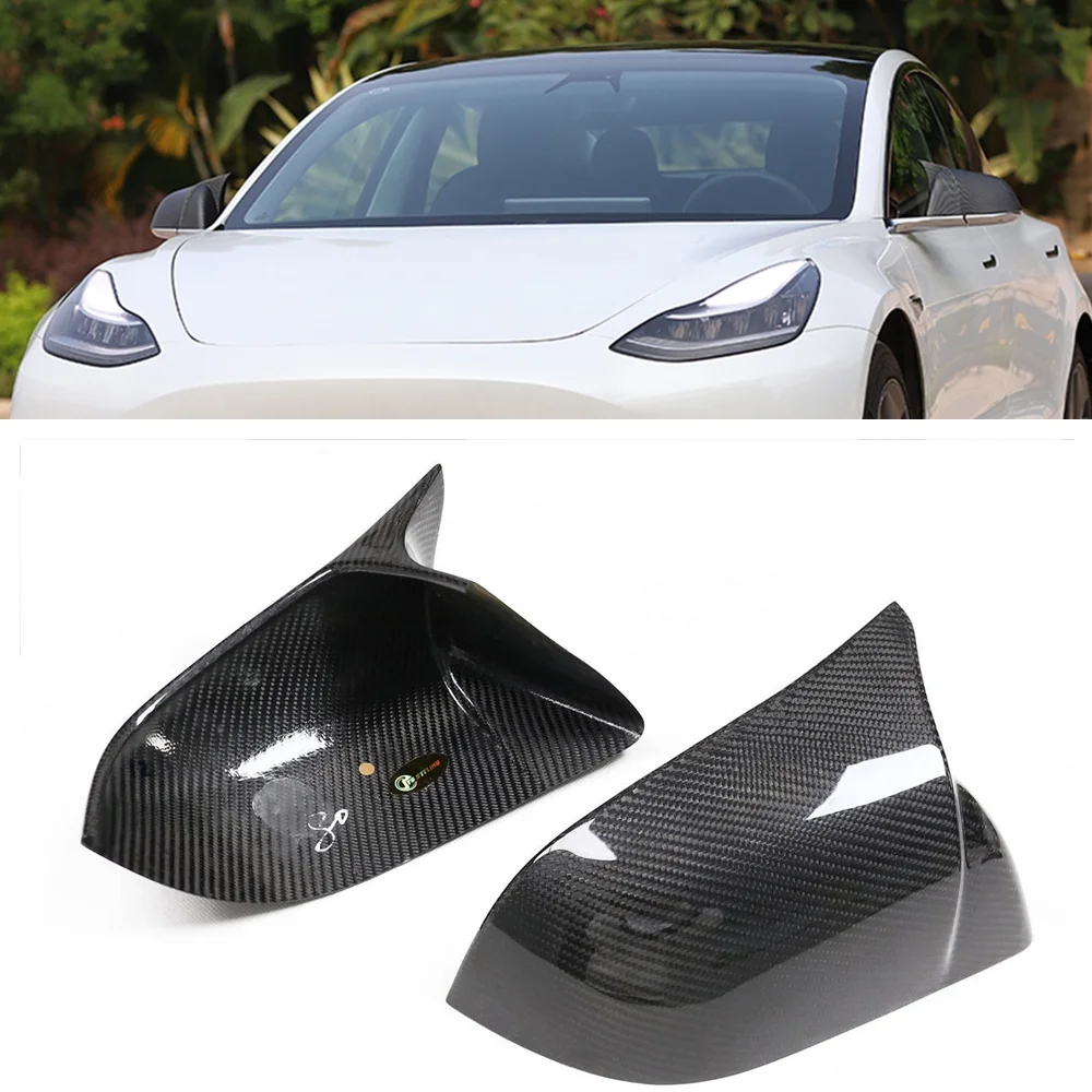 Mirror Cover For Tesla Model 3 2017-2023 Real Carbon Fiber Car Exterior Side Rear View Case Cap Rearview Reverse Shell Add On
Mirror Cover For Tesla Model 3 2017-2023 Real Carbon Fiber Car Exterior Side Rear View Case Cap Rearview Reverse Shell Add On