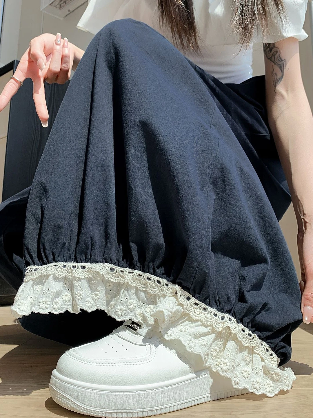 High Waist Wide Leg Pants Lace Splicing Casual Summer Slimming Women's Fashionable New Arrival 2026 Commute Style Polyester C...
High Waist Wide Leg Pants Lace Splicing Casual Summer Slimming Women's Fashionable New Arrival 2026 Commute Style Polyester C...
