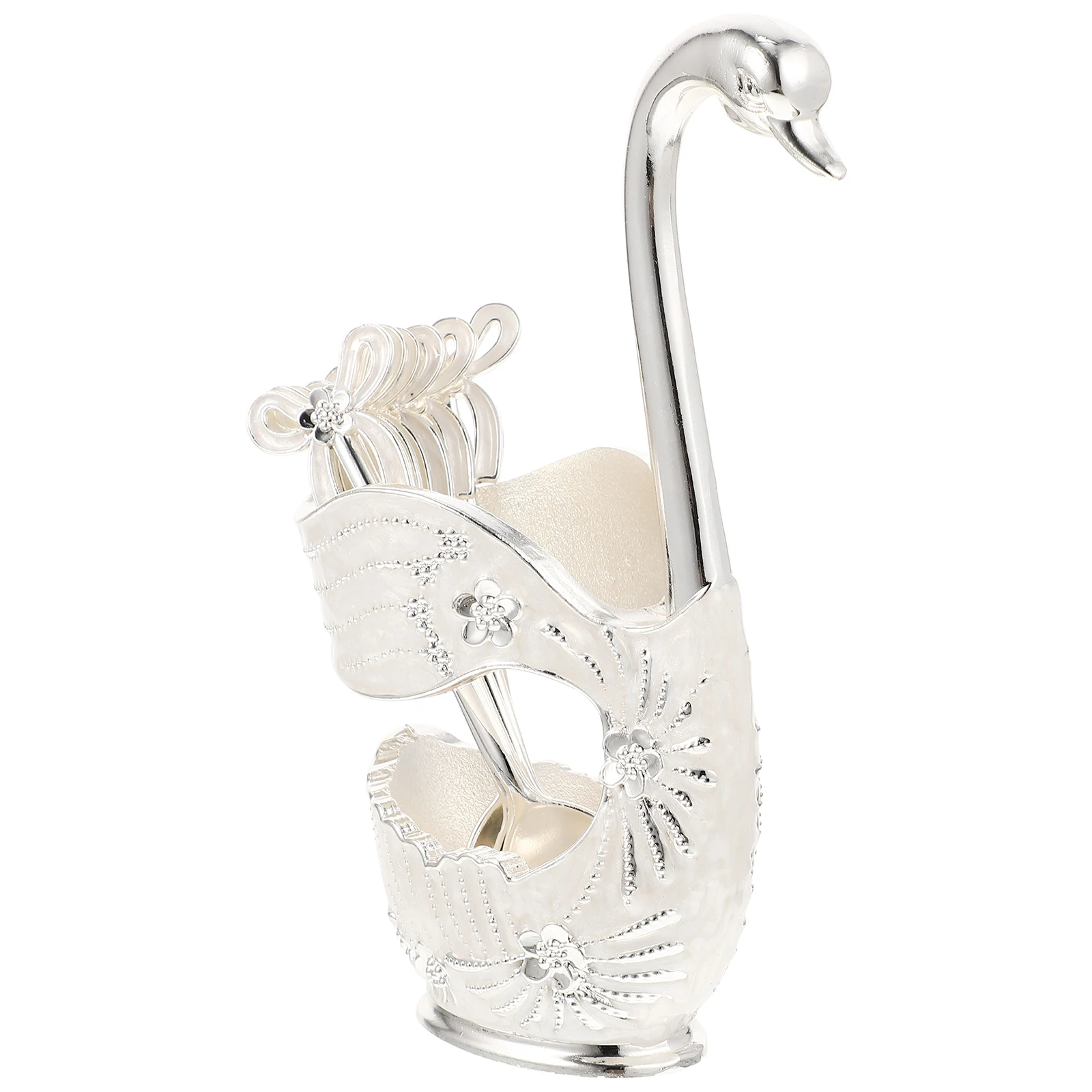 1 set Dessert Spoon Set Unique Swan Holder Decorative Coffee Spoons Kit Easy Clean Alloy Serving Storage Rack Kitchen Helper
1 set Dessert Spoon Set Unique Swan Holder Decorative Coffee Spoons Kit Easy Clean Alloy Serving Storage Rack Kitchen Helper