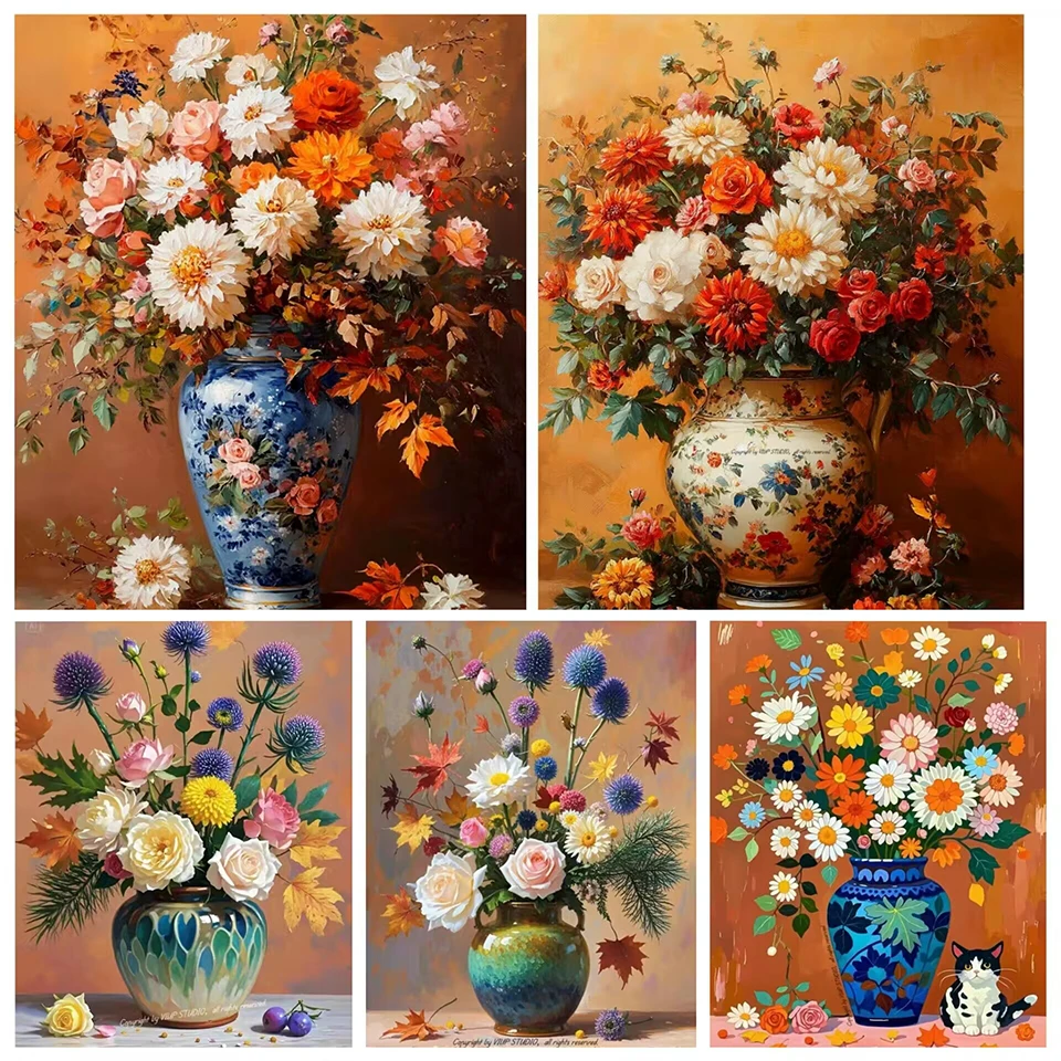 5D Diy Diamond Painting Flower Vase Decor Home Full Square Round Embroidery Mosaic Wall Art home decoration
5D Diy Diamond Painting Flower Vase Decor Home Full Square Round Embroidery Mosaic Wall Art home decoration