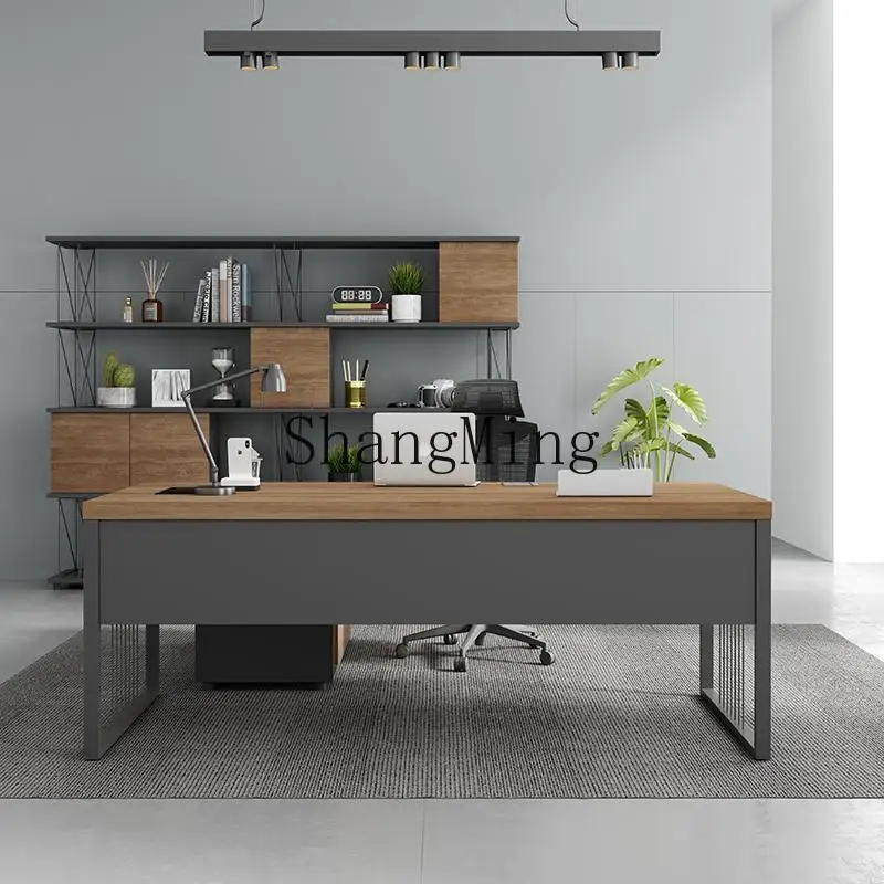 FG desk simple modern supervisor manager office single computer desk boss office desk and chair combination
FG desk simple modern supervisor manager office single computer desk boss office desk and chair combination