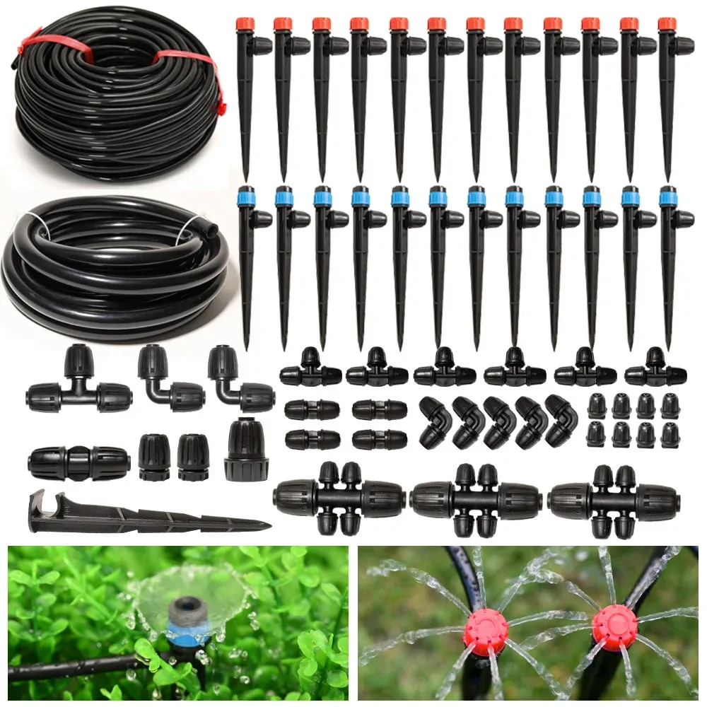 Drip Irrigation System Kit 33Ft 1/2 Inch Tubing 200Ft 1/4 Inch Tubing Automatic
Drip Irrigation System Kit 33Ft 1/2 Inch Tubing 200Ft 1/4 Inch Tubing Automatic