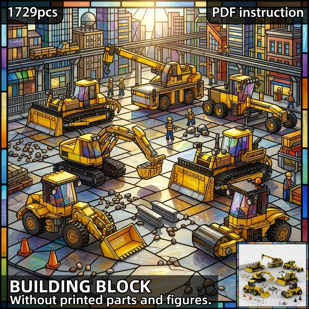 Heavy Excavator Crane Bulldozer MOC City Construction Vehicle Fleet Building Blocks Diorama Display Adult Brick Set
Heavy Excavator Crane Bulldozer MOC City Construction Vehicle Fleet Building Blocks Diorama Display Adult Brick Set