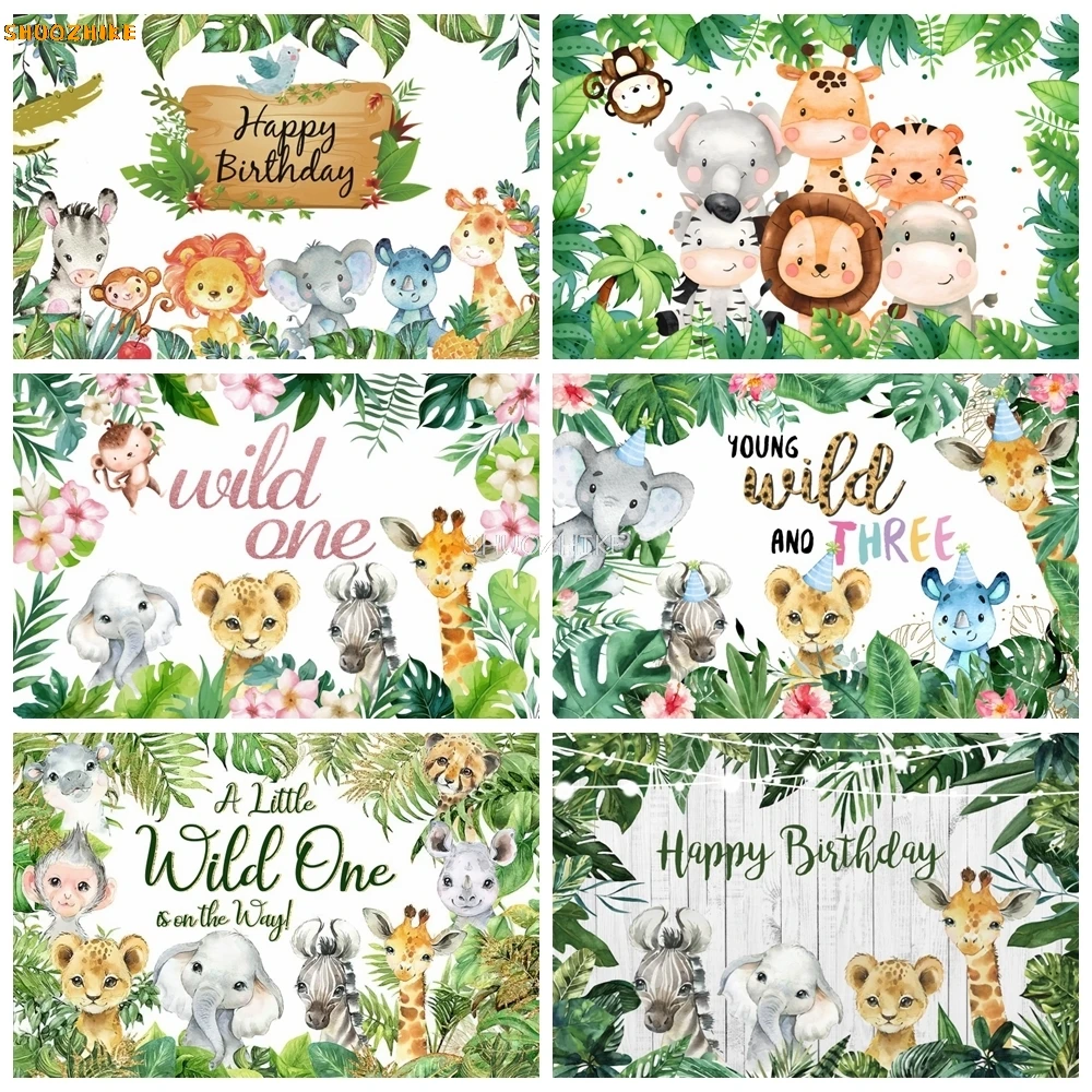Safari Wild One Birthday Photography Backdrop Jungle Forest Animals 1st Birthday Party Decoration Baby Shower Photo Background
Safari Wild One Birthday Photography Backdrop Jungle Forest Animals 1st Birthday Party Decoration Baby Shower Photo Background