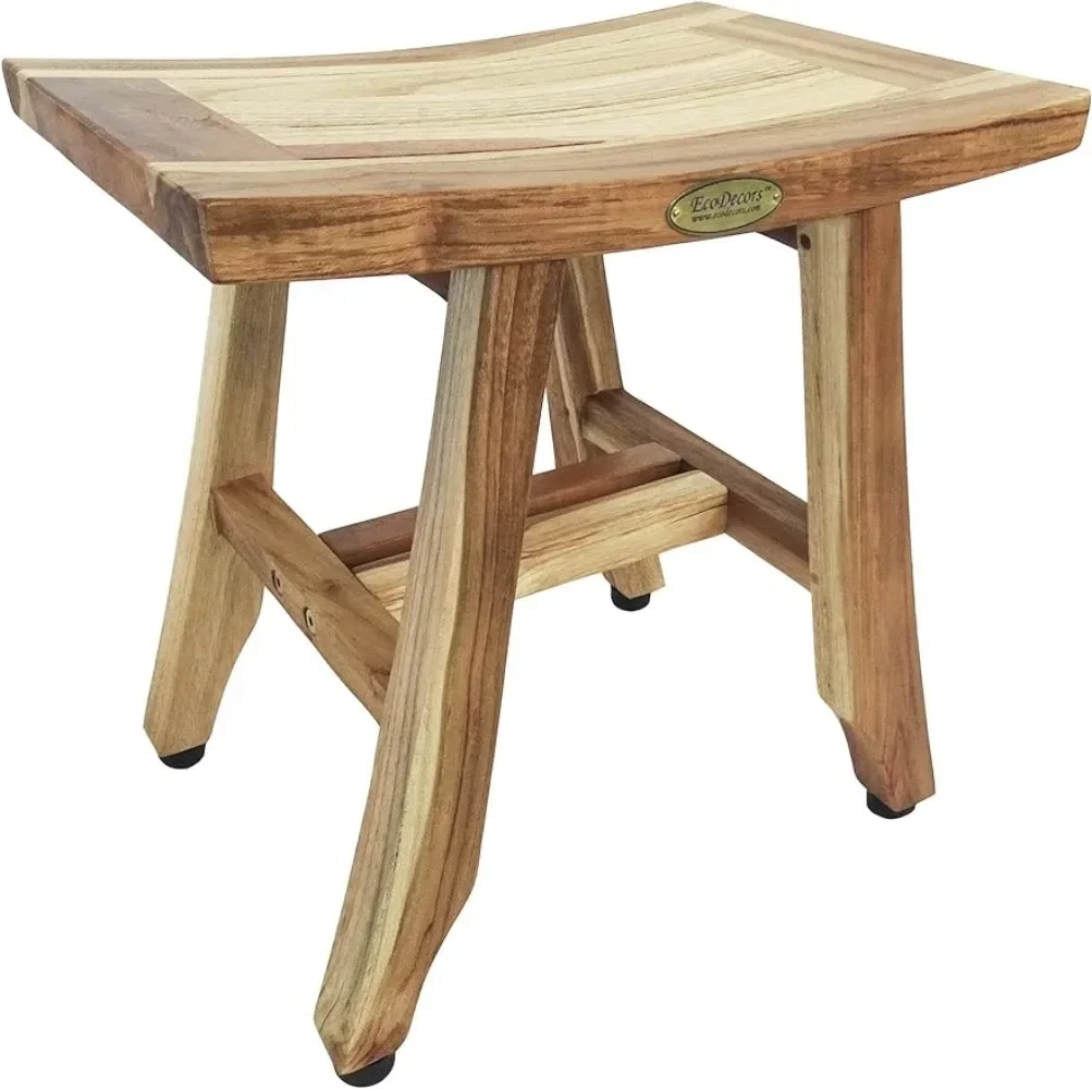 EcoDecors Satori Teak Wood Shower Shaving Foot Rest Stool Natural Rustic Finish - 10" D x 14" W x 15" H
EcoDecors Satori Teak Wood Shower Shaving Foot Rest Stool Natural Rustic Finish - 10" D x 14" W x 15" H