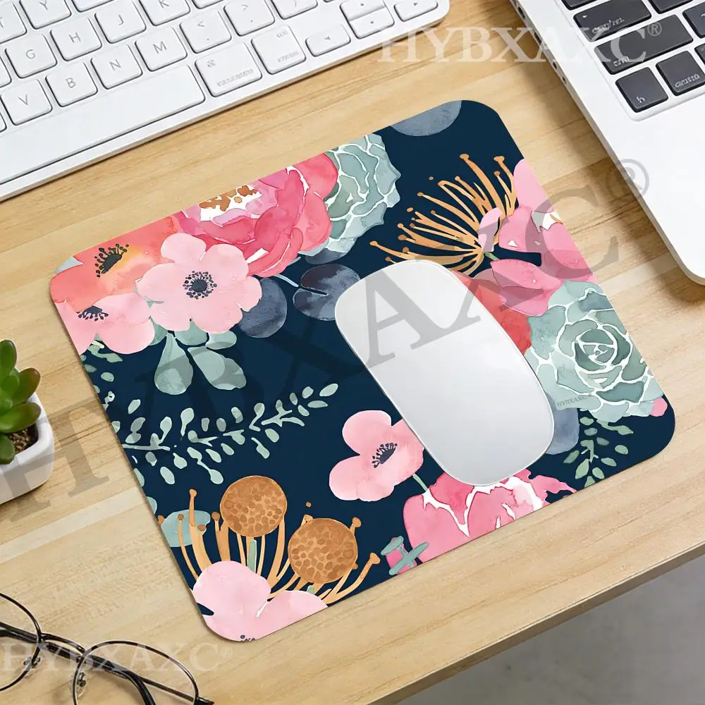 HYBXAXC Watercolor Pink Floral Large Mouse Pad Navy Blue Background Non-Slip Rubber Desk Mat for Girls Office
HYBXAXC Watercolor Pink Floral Large Mouse Pad Navy Blue Background Non-Slip Rubber Desk Mat for Girls Office