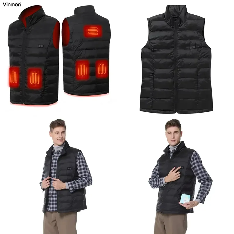 VINMORI Winter Snow Skiing Outdoor Sport Waterproof Rechargeable Battery Zipper Warm Fleece Lightweight Heated Down Vest
VINMORI Winter Snow Skiing Outdoor Sport Waterproof Rechargeable Battery Zipper Warm Fleece Lightweight Heated Down Vest