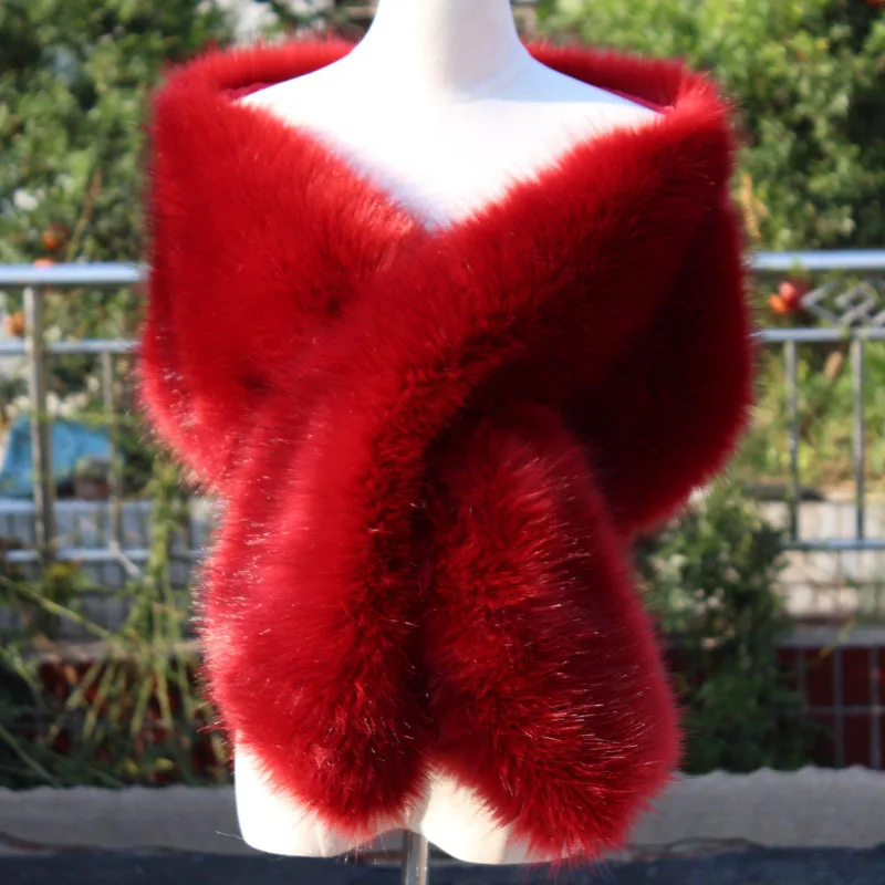19 Colors Fashion Winter Long Thick Warm Wedding Cape Women Strip Fur Bride Shawl Bridal Party Dress Wrap Accessories
19 Colors Fashion Winter Long Thick Warm Wedding Cape Women Strip Fur Bride Shawl Bridal Party Dress Wrap Accessories