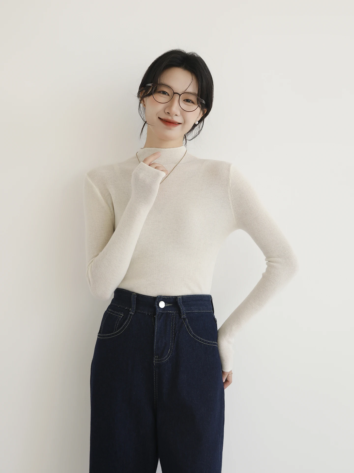 Ruu Home, женская облегающая одежда из 00% шерсти с высоким воротником, осенне-зимняя трикотажная внутренняя одежда, топ для поездок на работу
Ruu Home, женская облегающая одежда из 00% шерсти с высоким воротником, осенне-зимняя трикотажная внутренняя одежда, топ для поездок на работу