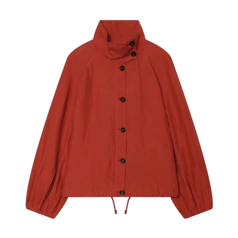 Women's Bomber Jacket Casual New 2026 Autumn High-Neck Long Sleeve Pocket Women Jacket Coats Female Chic Tops
Women's Bomber Jacket Casual New 2026 Autumn High-Neck Long Sleeve Pocket Women Jacket Coats Female Chic Tops