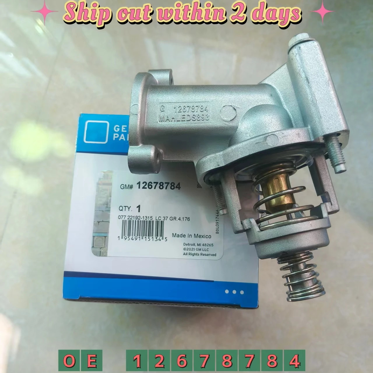 Engine Thermostat For Chevrolet Colorado Camaro Cadillac CT5 CT6 GMC 2016-2022 OEM 12678784 12670209 12673280 12647180
Engine Thermostat For Chevrolet Colorado Camaro Cadillac CT5 CT6 GMC 2016-2022 OEM 12678784 12670209 12673280 12647180