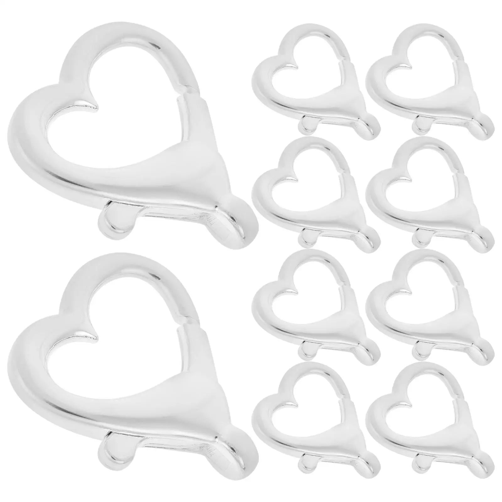 10pcs Heart Shape Metal Buckle Rope Closers Alloy Clasp Necklace Bracelet DIY Jewelry Making Lobster Hooks Charms Craft Supplies
10pcs Heart Shape Metal Buckle Rope Closers Alloy Clasp Necklace Bracelet DIY Jewelry Making Lobster Hooks Charms Craft Supplies