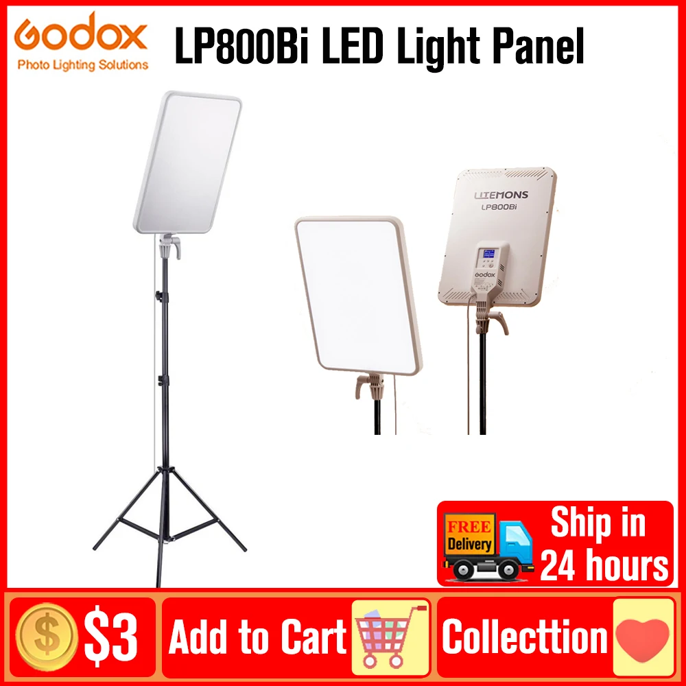 Godox LP800Bi LITEMONS Bi-Color LED Panel Light 2800-6500K Dimming Photography Fill Light for TikTok/Live Streaming/Makeup/Vlog
Godox LP800Bi LITEMONS Bi-Color LED Panel Light 2800-6500K Dimming Photography Fill Light for TikTok/Live Streaming/Makeup/Vlog