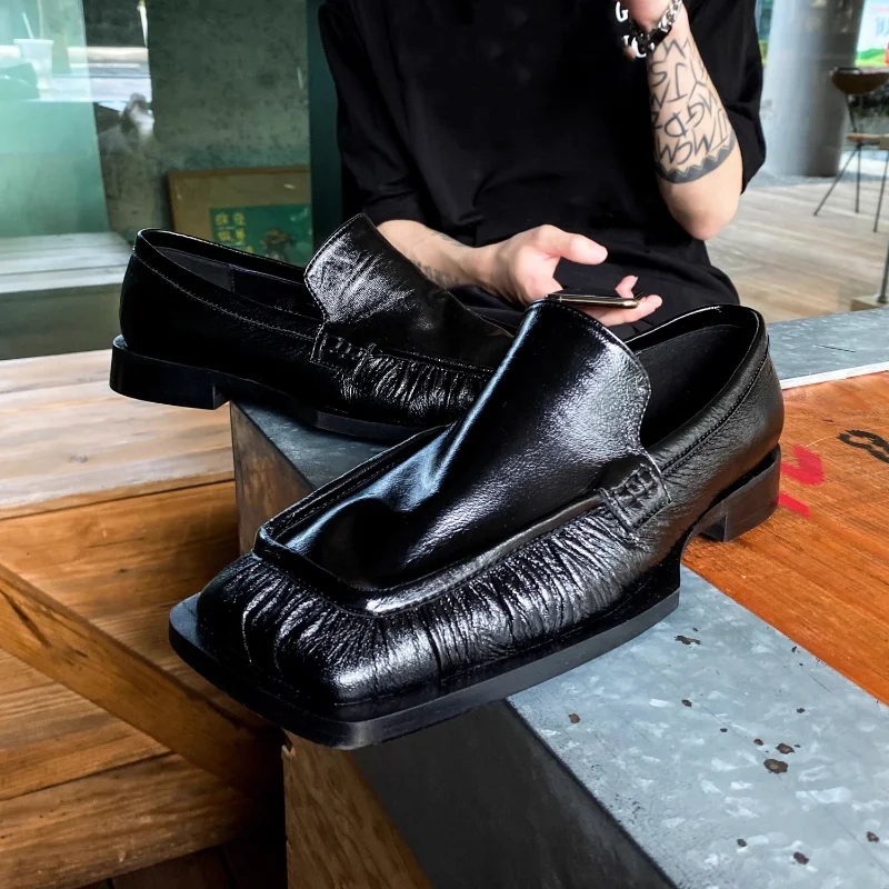 New Design Super Soft Cowhide Square Toe Casual Loafers Mens Genuine Leather High Quality Dress Leather Shoes Male Youth
New Design Super Soft Cowhide Square Toe Casual Loafers Mens Genuine Leather High Quality Dress Leather Shoes Male Youth