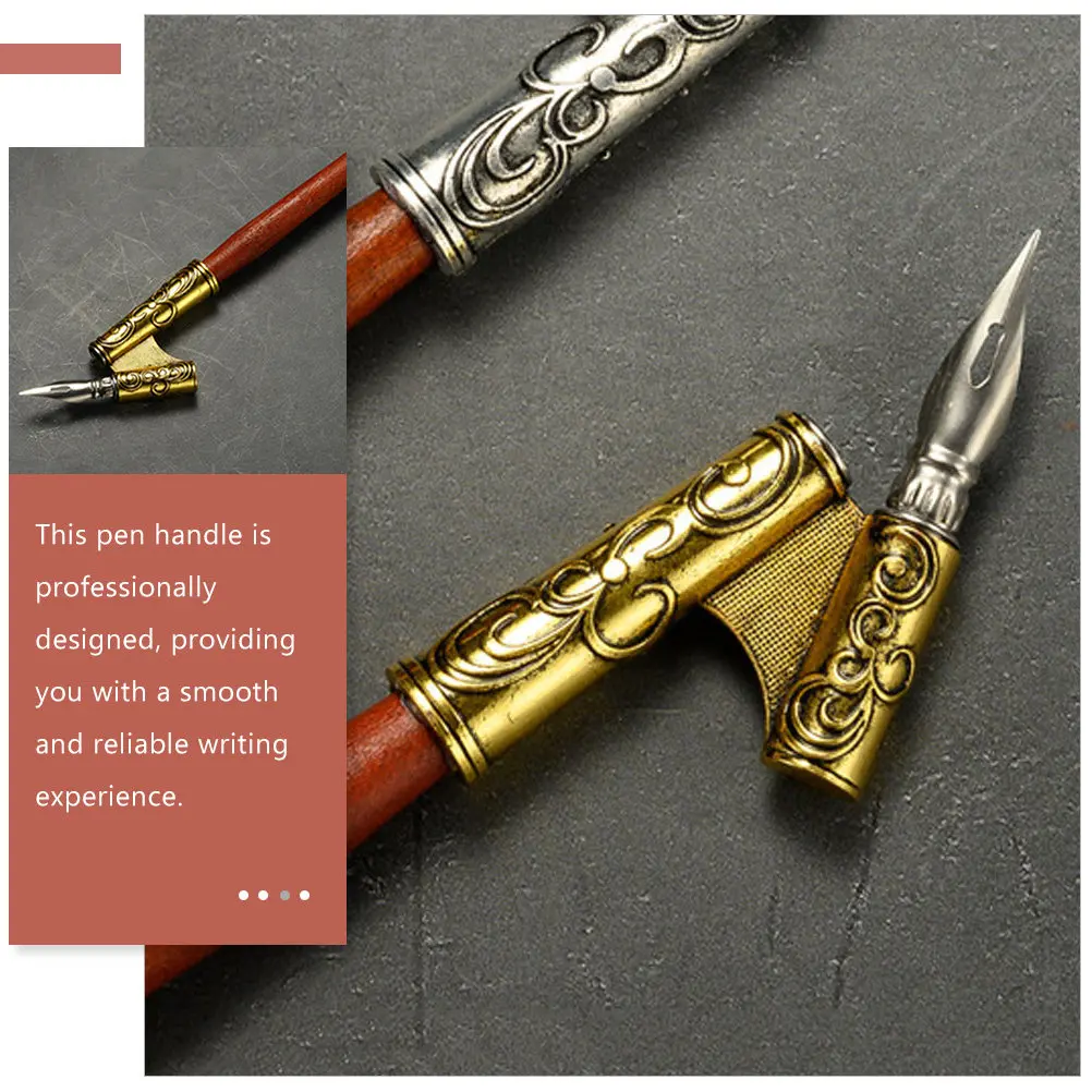2Pcs Vintage Dip Pen Holder Wooden Oblique Calligraphy Pen Nib Holder for Writing Drawing Sketching Student Stationery Supplies
2Pcs Vintage Dip Pen Holder Wooden Oblique Calligraphy Pen Nib Holder for Writing Drawing Sketching Student Stationery Supplies