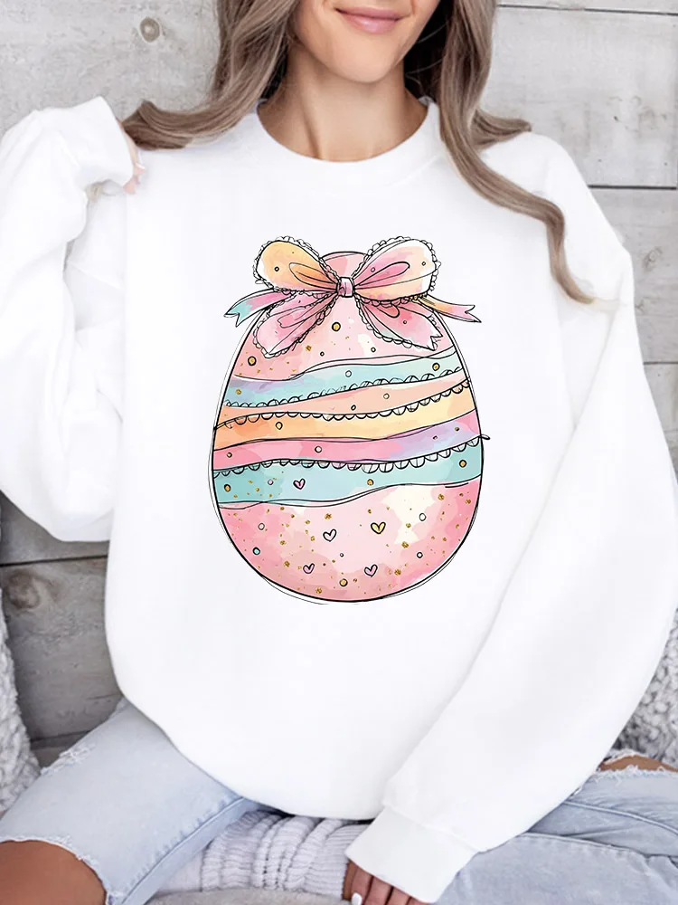 Easter Egg and Bow Women's Crew Neck Sweatshirt Casual Long Sleeve Pullover Loose Fit Daily Wear
Easter Egg and Bow Women's Crew Neck Sweatshirt Casual Long Sleeve Pullover Loose Fit Daily Wear
